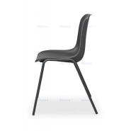Chaises de conférence MAXI BL NOIR - Acier durable et empilable jusqu'à 12 pièces_2