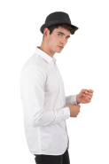 Chapeau de paille style Panama rétro - K-up - 100% fibre végétale - Réf: KP612_2