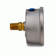 G2537R, Manomètre, 63 mm Face, Raccordement centre arrière, Bain de glycérine, 700 bar pression maximale_2