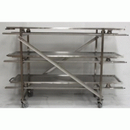 Rack mobile 4 corps pour chambre froide catastrophe - Isofroid 1504-1 - Acier inoxydable 304L_2