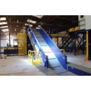 - Bandes transporteuses métalliques Javisa - épaisseur de tôle 3 à 6 mm - largeurs jusqu'à 3000 mm et inclinaison jusqu'à 45°_3