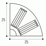 Bordure de voirie type I2 striée - format, poids et dimensions disponibles_2