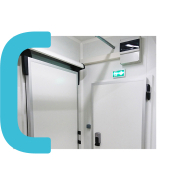 Porte de chambre froide, très simple à monter, économique, adaptée aux besoins usuels des petits projets - XPRESS - COLDKIT PORTISO_2