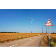 Panneau de danger A24 - Vent latéral - différentes dimensions et matières disponibles_2