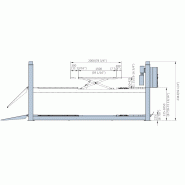 Pont élévateur 4 colonnes 5T avec ciseaux intégré 4T_2