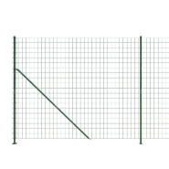 Vidaxl clôture en treillis métallique avec bride vert 1,4x25 m 154171_2