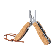 Outil multifonctions en acier inoxydable - poignées en liège naturel - 12 fonctions - avec dragonne en similicuir_2