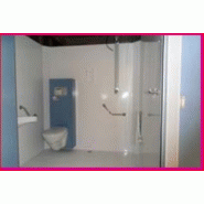 Cabines sanitaires standard avec hauteur totale de 2150 mm