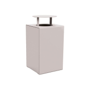 Corbeille KUB acier Monochrome ou Bicolore - Design moderne pour espaces publics et extérieurs - Dimensions et options variées_2