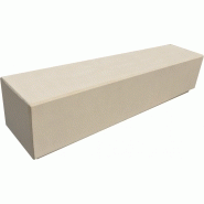Banc public en béton moderne lebeau moulages beton monobloc 45x45cm_2