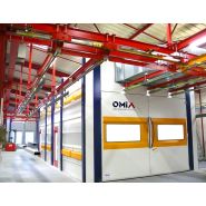 Cabine de peinture pour secteurs industriels variés