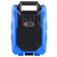 Double projecteur de chantier professionnel sur batterie - 2x10W - Coque renforcée PVC IK08 - Angle d'éclairage 290°_2