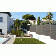 Lame de clôture bois composite - Gris anthracite - L 148 cm x l 15.6 cm x E 19 mm - Design moderne et modulable_2