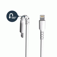 StarTech Cble USB-A vers Lightning Blanc Robuste 1m_2