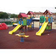 Structure de jeux combinées pour enfants de 3 à 13 ans - Hauteur de chute 1100 mm - GE-2700A - Jolas_2