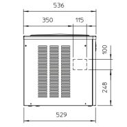 Machine à glace en grains MF 36 AS - Scotsman Scodif - 200 kg/24 h - finition inox_2