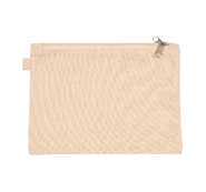 Trousse à double compartiment Kimood - Réf: KI0738 - 100% coton avec filet et canvas, 150 g/m²_2