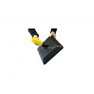 Poteau de signalisation - 1632187 - AUA Signalétique - PVC rouge/blanc - Socle lesté 5.5kg_2