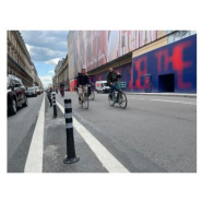 Balise flexible de jalonnement en PEHD, structure MONOBLOC (type ville paris) - Z FLEX - STI Balisage routier_2