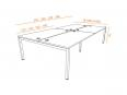 Bureau bench 4 personnes PRÉLUDE - Normatic_2