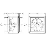 CjtHT-90-4/8T-4 - Ventilateur ATEX - Recer - 1425 tr/min - Extracteur de fumées, 40000 m³/h, 3 kW_2