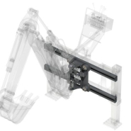 Rétrocaveuse E - pour mini-chargeuse avec mouvements hydrauliques indépendants et stabilisateurs_2