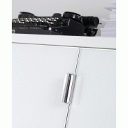 Armoire avec 2 portes en verre blanc - Mobel Linea - Blanc