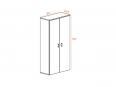 Armoire haute unie CASTA L80xH196 - Deskissimo_2