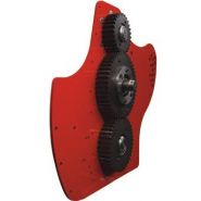 Hvg 350 à 450 - fraises et herses rotatives Vigolo - largeur 3500 à 4500 mm - transmission par engrenages, 6 lames courbes par flasque_2