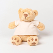 Peluche Ours Honey - Réf: MM21 - 100% polyester - T-shirt velours écru - Marque Mumbles_2
