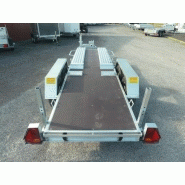 Remorque porte-engins VSN - 2T - 4m - 2 essieux - châssis galvanisé et rampes acier_2