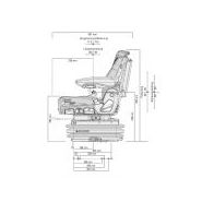 Siège de tracteur - grammer ag - course de la suspension : 120 mm - 53096_2