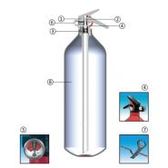 FS2-Y - Extincteur pressurisé à eau additivée - Anaf - Aluminium, manomètre, 2L, essais diélectriques 35 kV, feux classe F_2