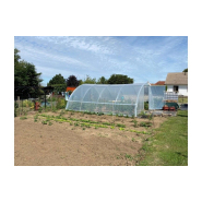 Serre de jardin avec aérations latérales des 2 côtés relevables par manivelles sur 0,70 m de hauteur - idéale pour les jardins de plus grande surface - SUPER_3