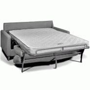 Canapé convertible Nordic - Système express - Sommier à lattes 160 cm - Renatonisi - Tissu gris - Fabrication italienne_2