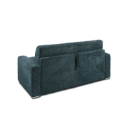 Canapé lit 4 places DREAMER - convertible EXPRESS 160 cm - matelas 16 cm - velours côtelé azur_2