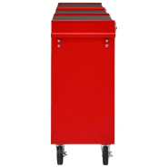 Vidaxl chariot à outils avec 15 tiroirs acier rouge 3056737_2