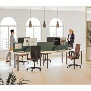 Bureau fixe classique - Gamme INÉO - Plateau mélaminé ép. 25 mm - Modulable et économique_2