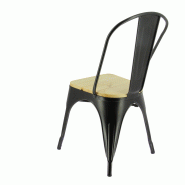 Chaise de restaurant métal Austin - NOIR_2