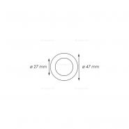 Ref50sb - plot routier réflecteur à sceller - ø 47 mm - viso_2