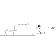 Équipement de fitness extérieur - Denfit Gym Combi 1 - 8065115 - Hags - structure à installer sur dalle ou plot béton_2