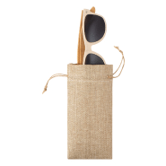 Étui lunettes - cordon en polyester naturel - 9g - couleur beige_2