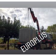 Cuve béton 10000 litres    rehausse   entrée et sortie