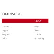 Jardinière Genewa 133139 - Komserwis - béton sablé ou peint - Hauteur 45 cm_2