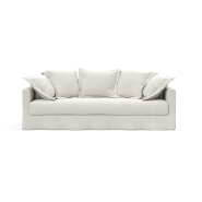 INNOVATION LIVING - Canapé design Pascala convertible lit 200x140 cm - Tissu Vivus Dusty Off White - Élégance et durabilité_2