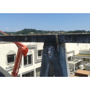 Platine d'ancrage fixe en aluminium - Scellement ou boulonnerie M12 - Conforme EN 795 classe A_2