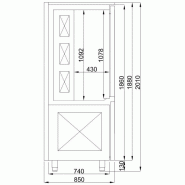Refroidisseur à ventilation 15x 1/1gn l800mm 7489.5217 COMBISTEEL_2
