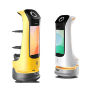 Robot new generation doté d'un écran publicitaire pour les restaurants - KettyBot_2