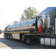 Semi-remorque légère avec pompe à vide HIBON VTB 820