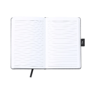 Porte-documents avec chargeur rapide sans fil intégré 10W - Bloc-notes A5 en polyester RPET avec 80 feuilles_2